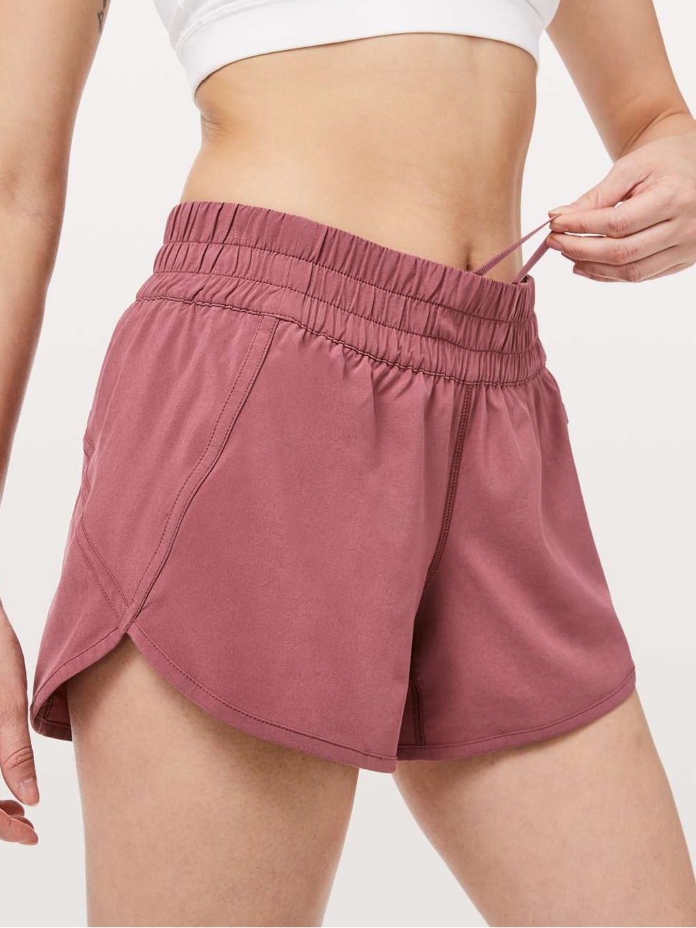 Lululemon Tracker Short V *4" in Cherry Tint